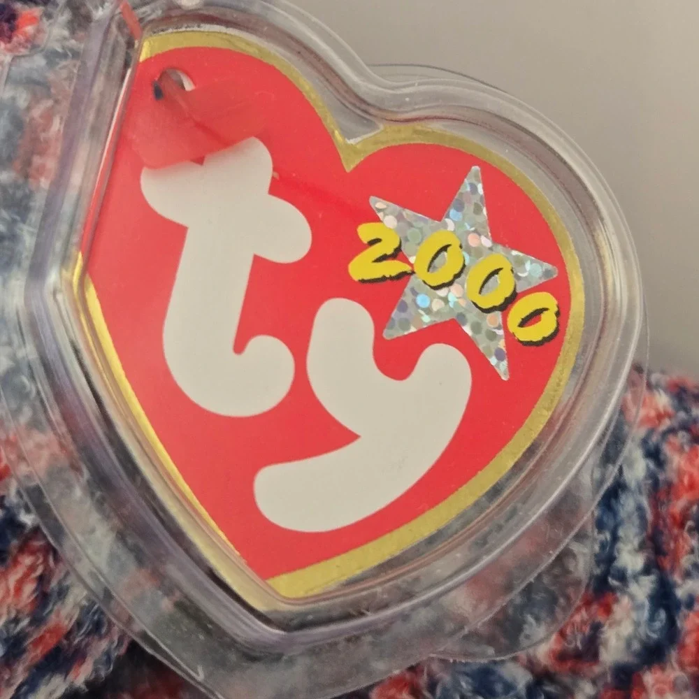Ty 2000 USA Bear Beanie Baby Patriotic Americana Plush